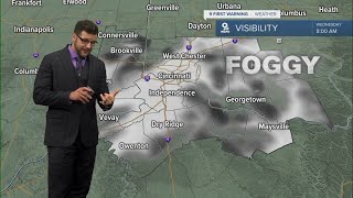 Rain ends today with fog overnight