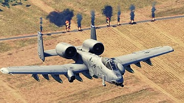 A-10A Warthog (Thunderbolt II) Bombing Military Convoy With MK-84 Bombs -  DCS:WORLD