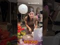 Cô gái chặt dừa trên phố #funnyvideo  #skills