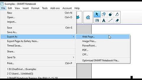 SMART Notebook   Importing and Exporting