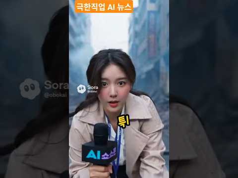 🎤극한직업 뉴스11  #ai #전쟁 #날씨 #쇼츠 #코미디 #가상  #sora2