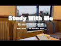 Study With Me | Rainy Otaru Canal (Hokkaido) | Soft Piano | 2H Pomodoro Timer（雨の小樽運河・ピアノ）