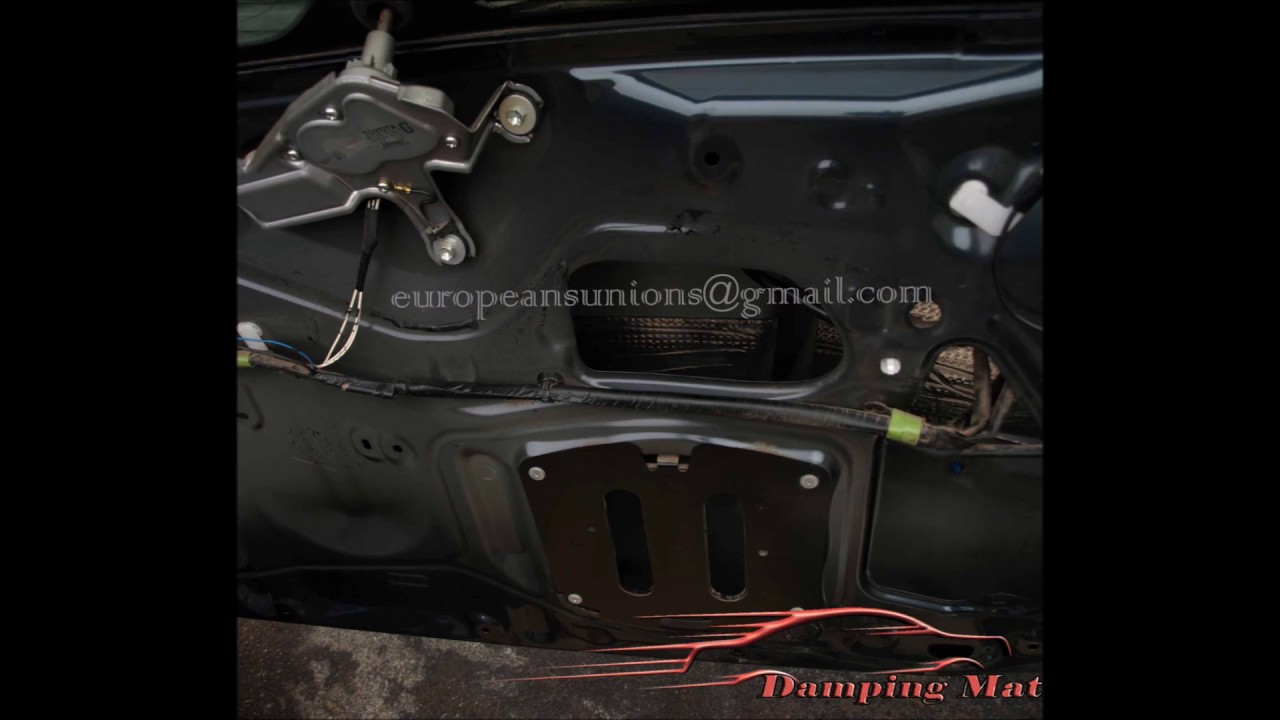 DAMPING MAT Car doors sound proofing test YouTube