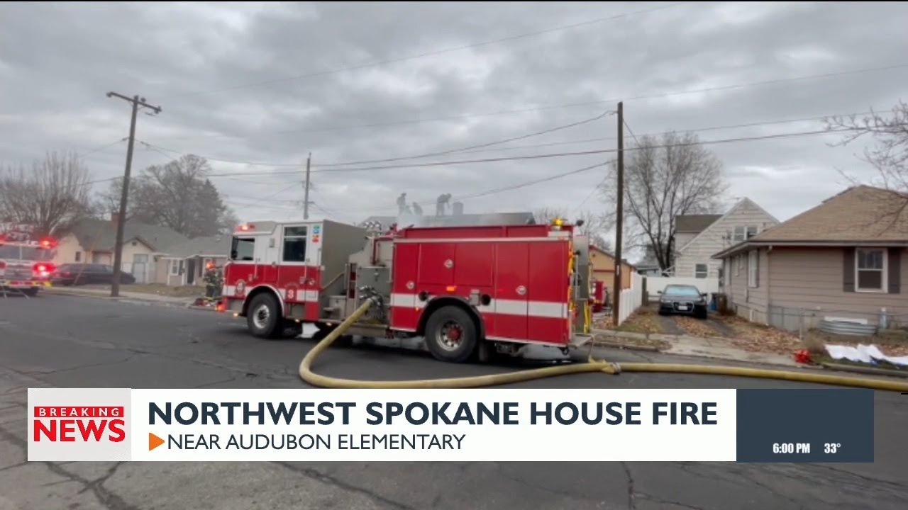 Northwest Spokane house fire - YouTube