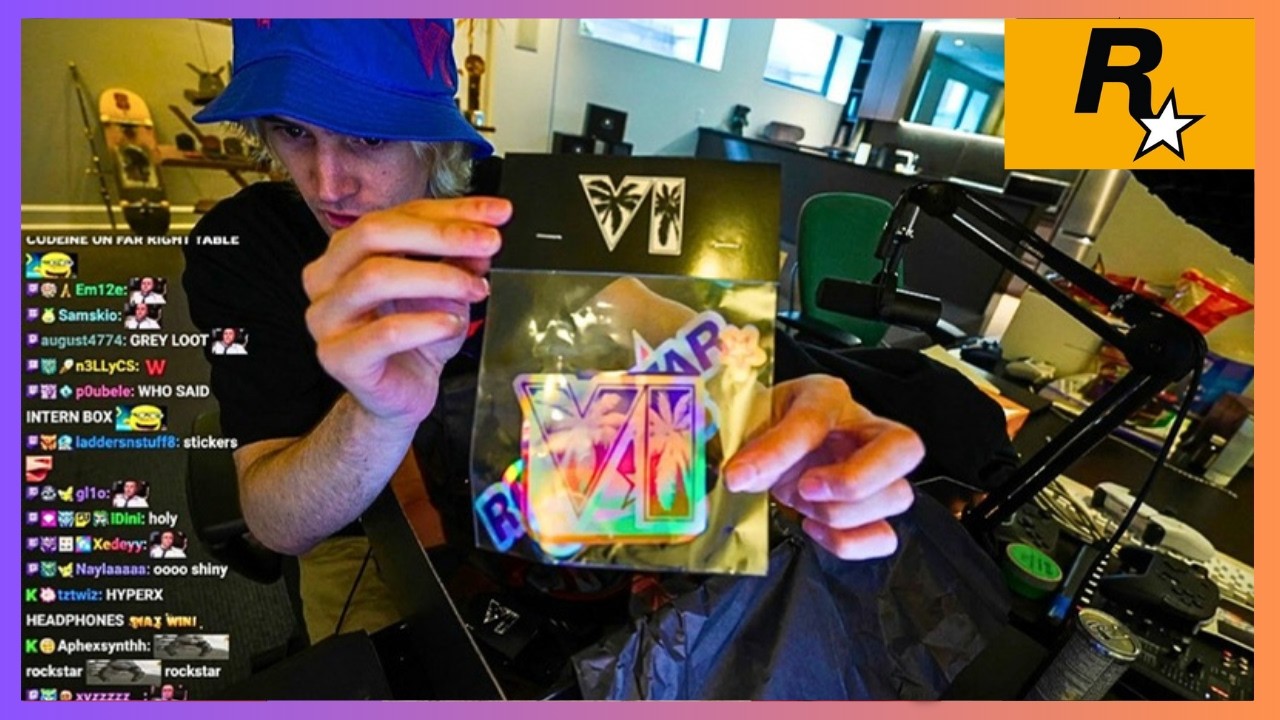 Video thumbnail for 🎁xQc UNBOXES the RockStar Package (Related to GTA VI)!!