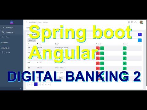 Digital Banking SPRING BOOT(REST API)/ANGULAR. Application Version 2