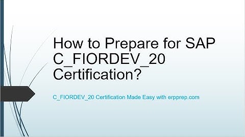 SAP Fiori Application Developer (C_FIORDEV_20) Study Guide | SAP C_FIORDEV_20 Question