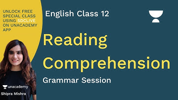 Reading Comprehension | Shipra Mishra | English | Class 12 | Reading & Grammar