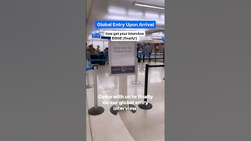 Hoe je daadwerkelijk een Global Entry Interview krijgt! #internationaltravel #travelcouple
