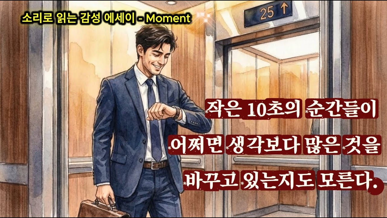 작은 10초의 순간들이 어쩌면 생각보다 많은 것을 바꾸고 있는지도 모릅니다. - Moment