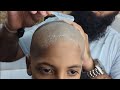 ASMR attractive dandruff clean head shave bald tutorial zaibi barber shop