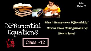 Maths 2B Differential Equations || Inter 2nd year Maths 2B Differential Equations || Inter Maths 2B