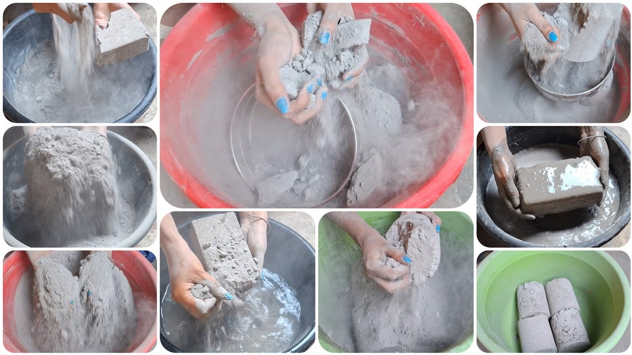 Pure Cement || Compilation || Dry &Water Crumbling 