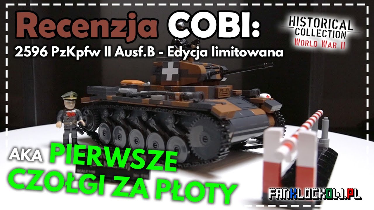 Recenzja: COBI 2596 PzKpfw II Ausf.B - Edycja limitowana