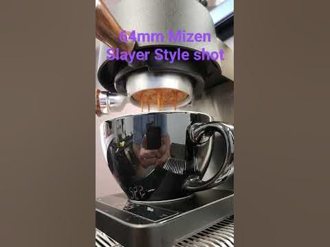Option-O 64mm Mizen Burrs | Decent Espresso Slayer Style Shot - YouTube