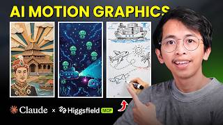 AI Motion Graphics without Prompts - Claude Fable 5 + Higgsfield AI