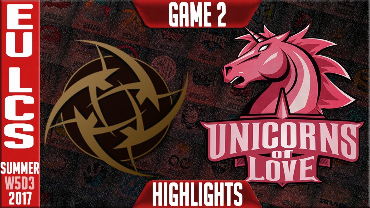 NIP vs UOL Highlights Game 2 | EU LCS Week 5 Summer 2017 | Ninjas In Pyjamas vs Unicorns of Love G2