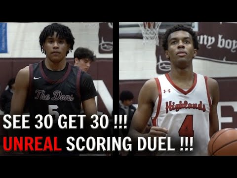 30 FOR 30 ! JAYLEN LEWIS AND PHAROAHE DIXON TRADE BUCKETS IN SCORING DUEL ! DON BOSCO VS. HIGHLANDS preview