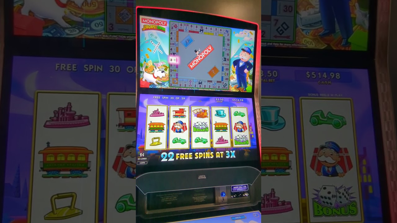 Monopoly Jackpot Station Huge Win 