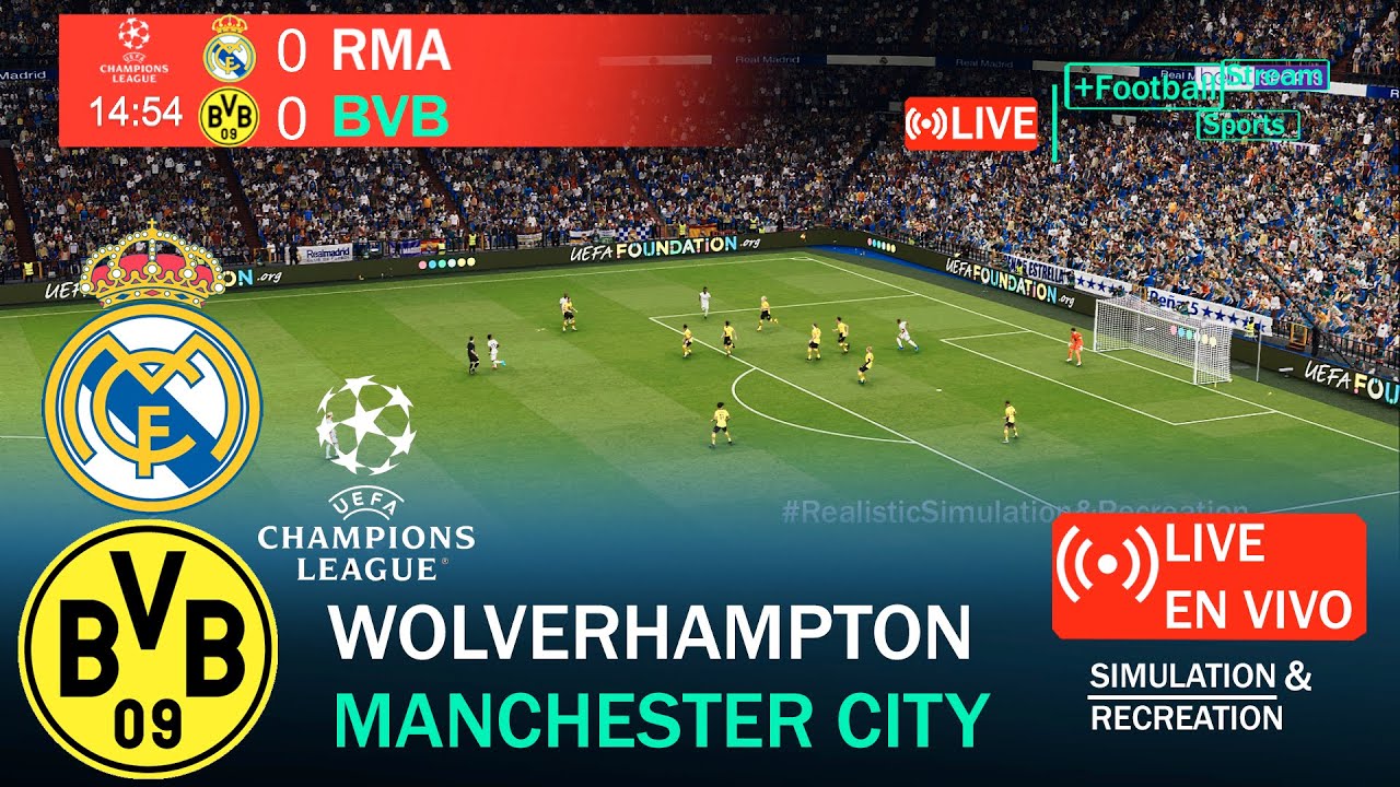 🔴 REAL MADRID vs BORUSSIA DORTMUND EN DIRECTO ⚽ CHAMPIONS LEAGUE 2024 ...
