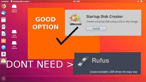 startupdisk creator alternate to rufuse making usb boot on ubuntu
