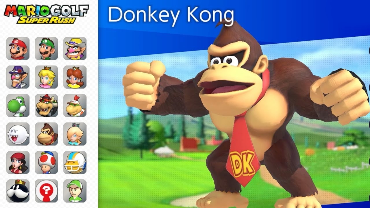 Mario Golf: Super Rush - All Characters