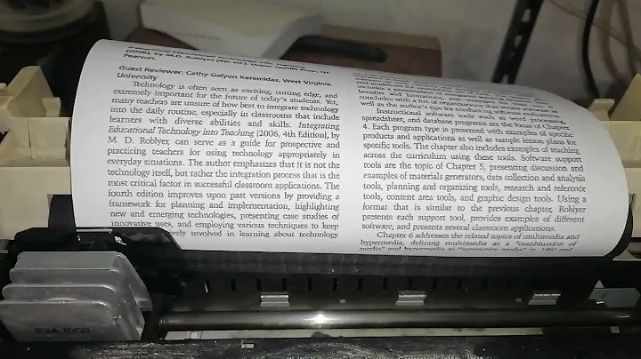 Epson LX-300 prints a page