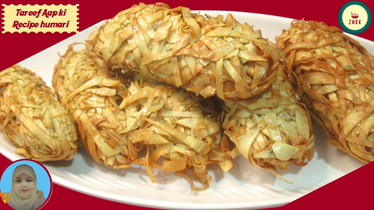 Crispy Bread Chicken Papad Roll / Delicious Snack Recipe / Ramadan Special Recipe    BY   ZMKK