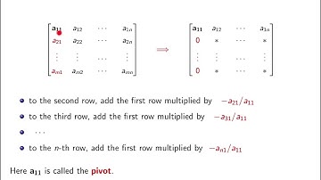 Matrix Algebra Lecture 2 Part 2: Solving Linear Systems