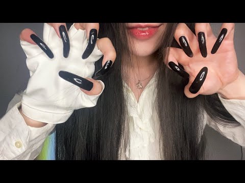 ASMR VAMPIRE with BLACK NATURAL LONG NAILS 🩸🧛🏻‍♀️ - YouTube
