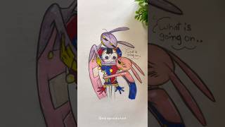 Confused pomni vs Evil Jax /🎪✨ drawing !!#tadc #theamazingdigitalcircus #イラストメイキング
