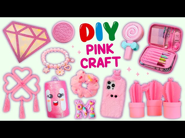 10 DIY PINK CRAFTS - CUTE PINK THINGS IN 5 MINUTES FOR YOU #pink 