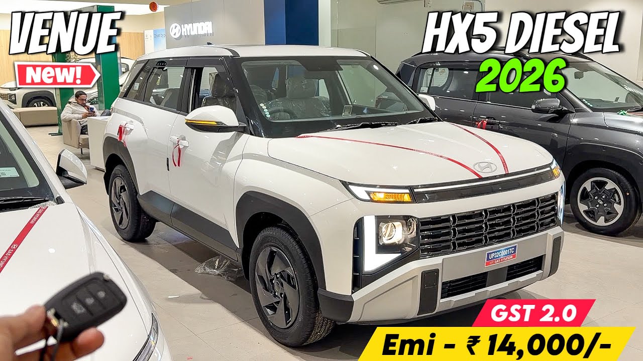 Hyundai Venue HX5 Diesel 2026 ❤️ | मात्र ₹ 14,000/- की Emi ✅ | Venue 2026 Detailed Review