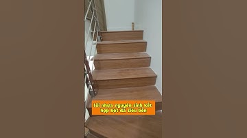 Mặt bậc cầu thang nhựa giả gỗ - giải pháp cải tạo cầu thang chống trơn trượt chống mối mọt | Haroma