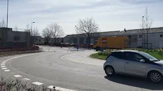 LEGO Delivery Truck passes by in Billund