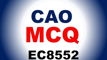 ec8552 computer architecture and organization mcqs with answers | ec8552 mcq | ec8552 | CHROME TECH