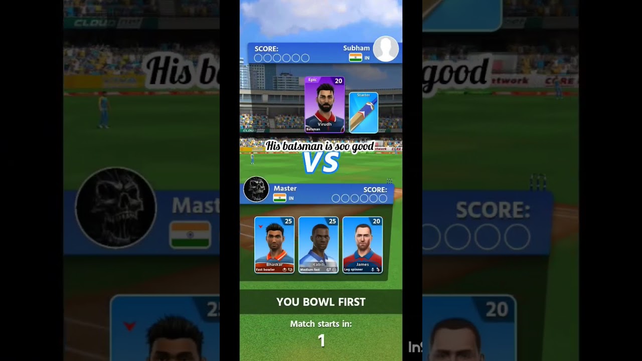 cricket league James bowling tricks 