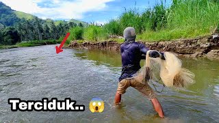 FISH NETS IN NEW SPOT, BIG FISH CATCHED!!! amazing cast net fishing