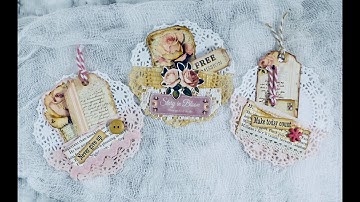 Doily pockets Junk journal ephemera