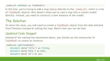 Resolving Dart Type Errors: Fixing the _InternalLinkedHashMap String, dynamic  Issue in Flutter