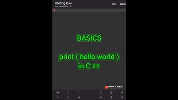 ( Hello World ) in C++ || CODING BY MOHAN || #shorts #youtubeshorts