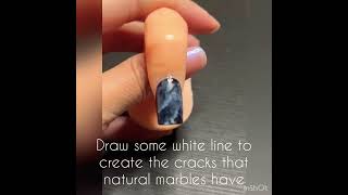 Marble nail art