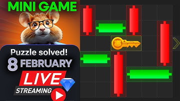 8 February Hamster Kombat Mini game Puzzle Solved  CRYPTO GAMEPLAY | #hamstercombat  #minigames