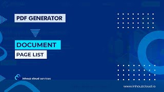 Document Page List | Inhouz Cloud Tutorial (PDF Generator)