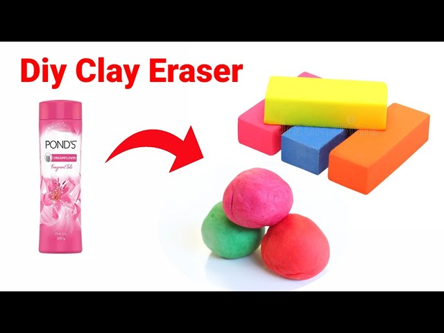 How to make Kneaded Eraser at home/DIY Eraser /homemade Kneaded Eraser /Moldable  Eraser 