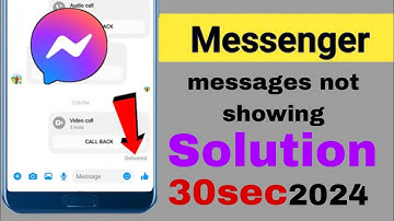 Fix messenger message not show on screen | messenger notification not showing message on screen
