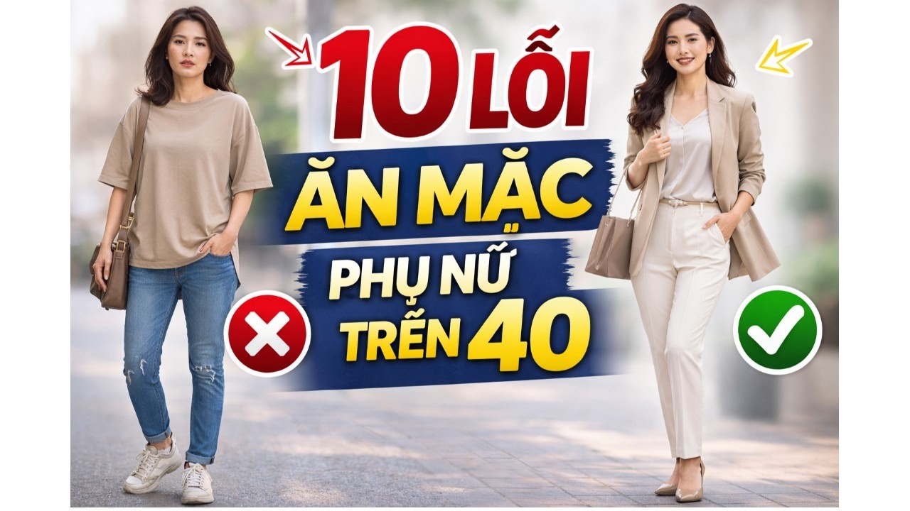 10 cách phụ nữ trên 40 tuổi ăn mặc sai!