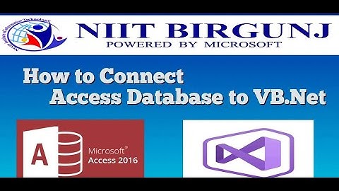 Database Connection VB.NET with MS Access