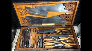 1880s woodworkers tool chest time capsule tool haul ⚒ Part one