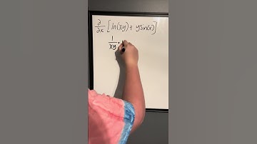 The Partial Derivative of f(x,y)=ln(xy)+ysin(x)  #calculus #mathematics